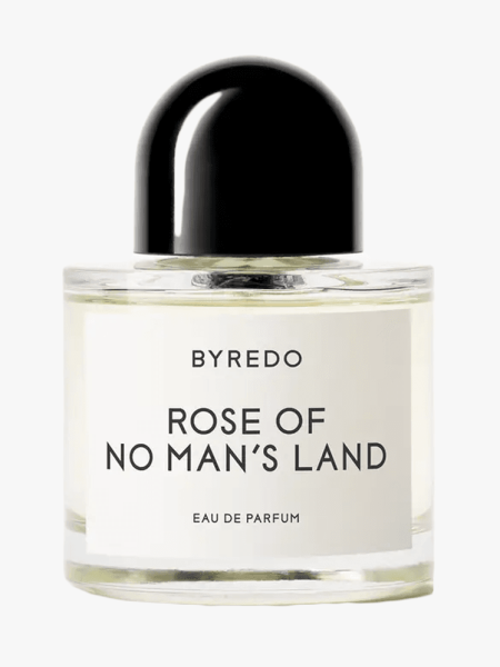 Byredo Rose of No Man’s Land Eau de Parfum in branded component on a light gray background